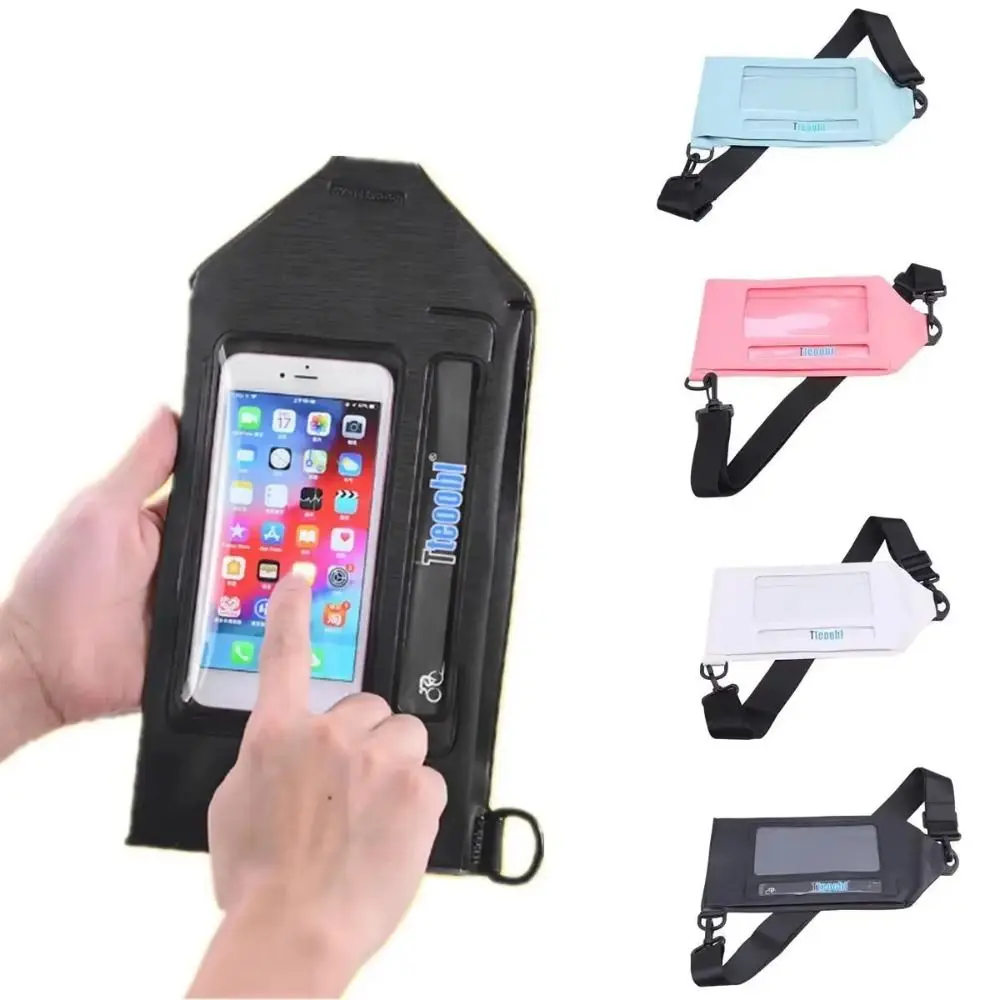 

Waterproof Phone Pouch Adjustable Strap PVC Swimming Bag Thicken Transparent Shoulder Bag Water Splashing Festival