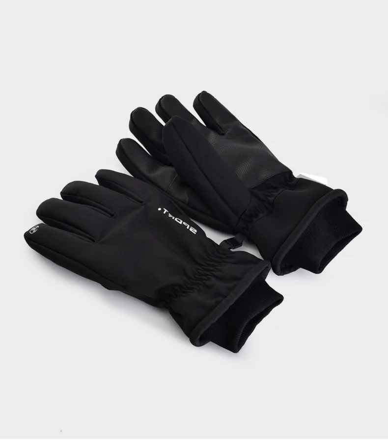 2024 Winter New Cotton Skiing Gloves Outdoor Windproof Water Splashing resistant Warm Touchscreen Velvet Riding Gloves