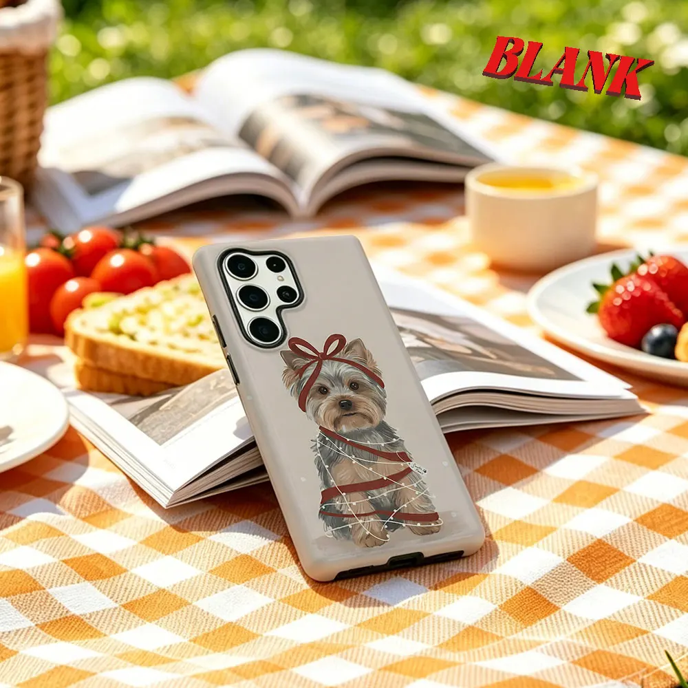 Yorkie Gift For Samsung Galaxy Phone Case S23 A57 S20 S25 FE S26 Plus S24 Ultra A56 A37 2-IN-1 Shockproof Bumper