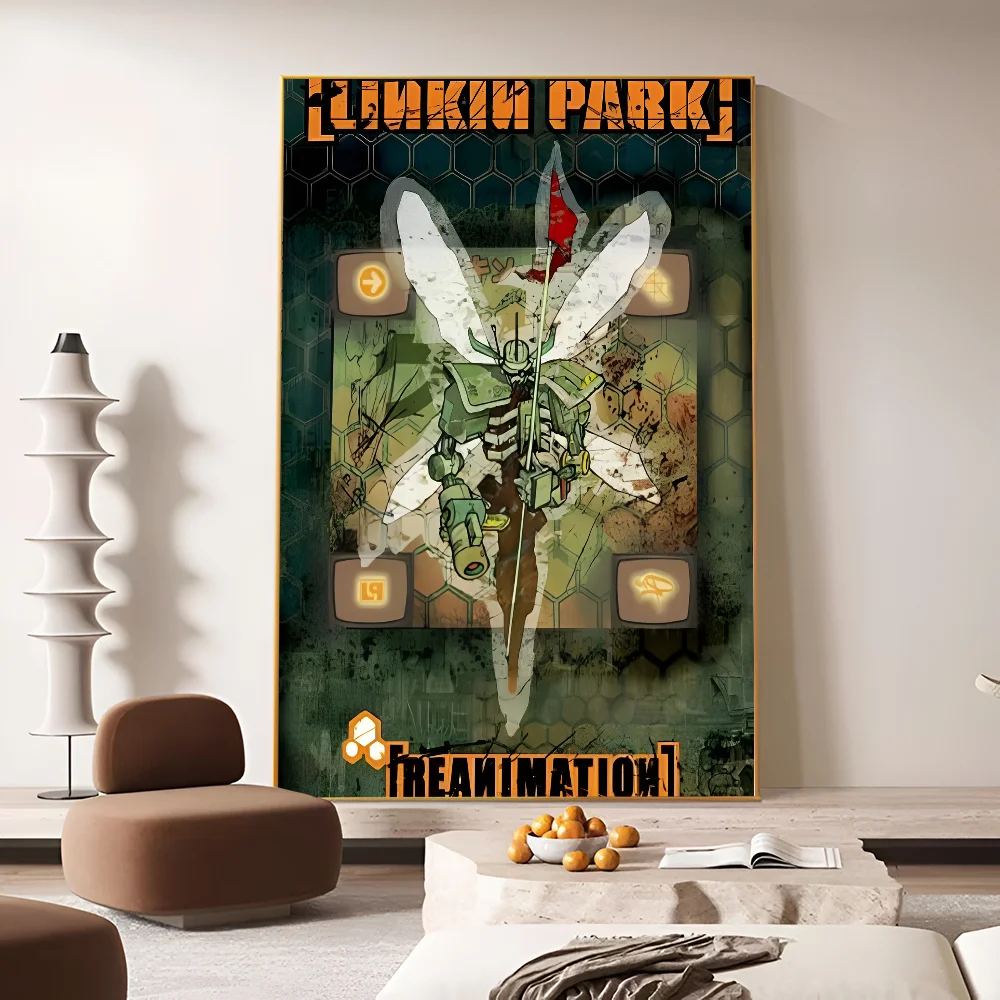 L-Linkin P-Park Music Movie Sticky Posters Vintage Room Home Bar Cafe Decor Room Wall Decor