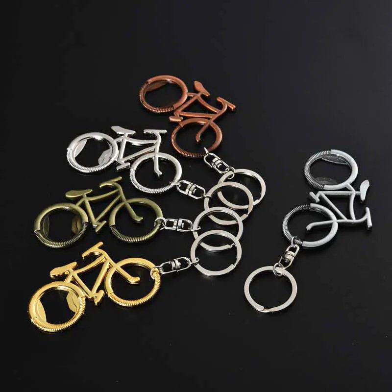 60Pcs Metal Beer Bicycle Key Rings Opener Retro Bike Keychain For Women Man Bag Pendant Creative Jewelry Gift For Cycling