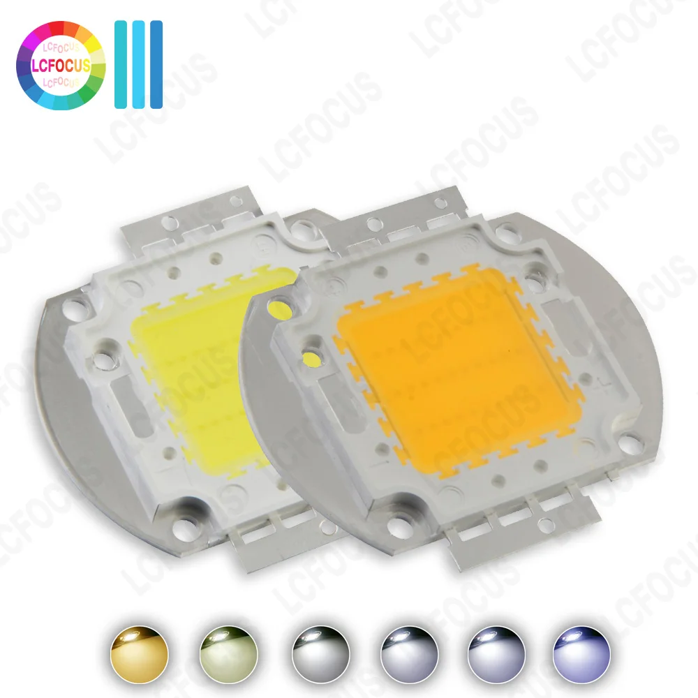 High Bright 30W Warm Natural Cool White 3000K 4000K 6000K 10000K 20000K 30000K LED COB Chip For Baylight Floodlight Light Beads