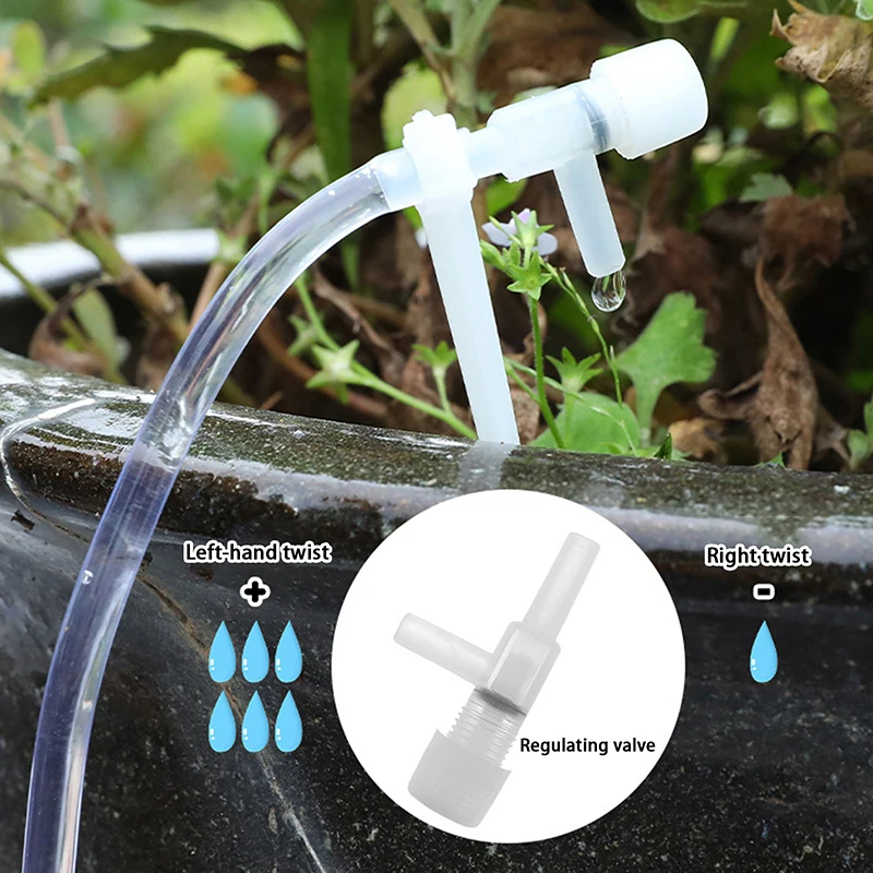 Garden Drip Irrigation Kit With Regulating Valve Potted Plant Watering Device 4/7mmHose Watering Saving Micro Dripper Greenhouse