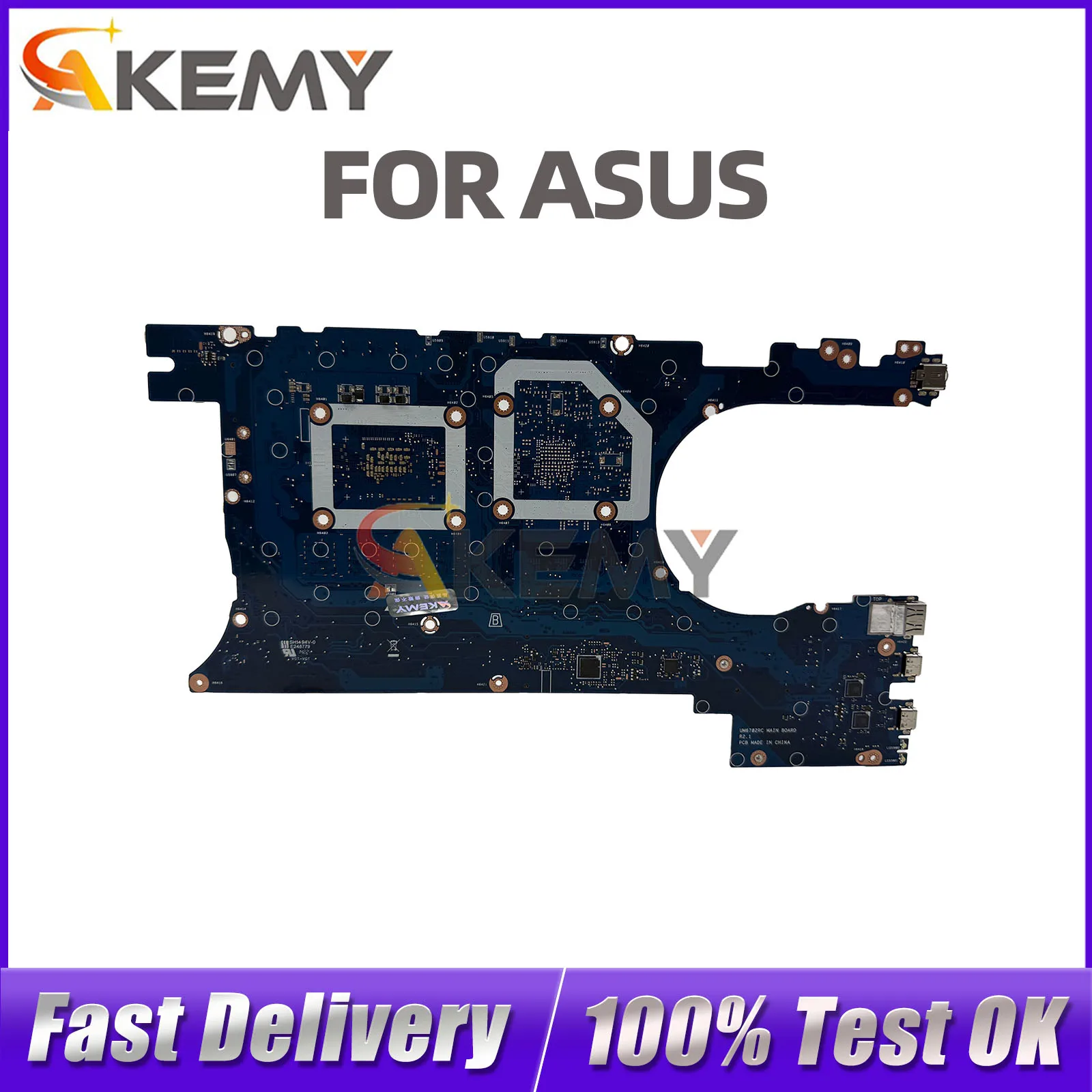 

For ASUS Zenbook Pro UM6702RA Notebook Motherboard UM6702R R5 R7 R9 6th Gen CPU 8G/16G RAM 100% Fully Tested