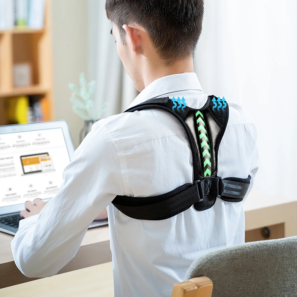 Tcare Back Posture Corrector Corset Adjustable Unisex Back Brace Support Clavicle Spine Back Shoulder Lumbar Posture Correction