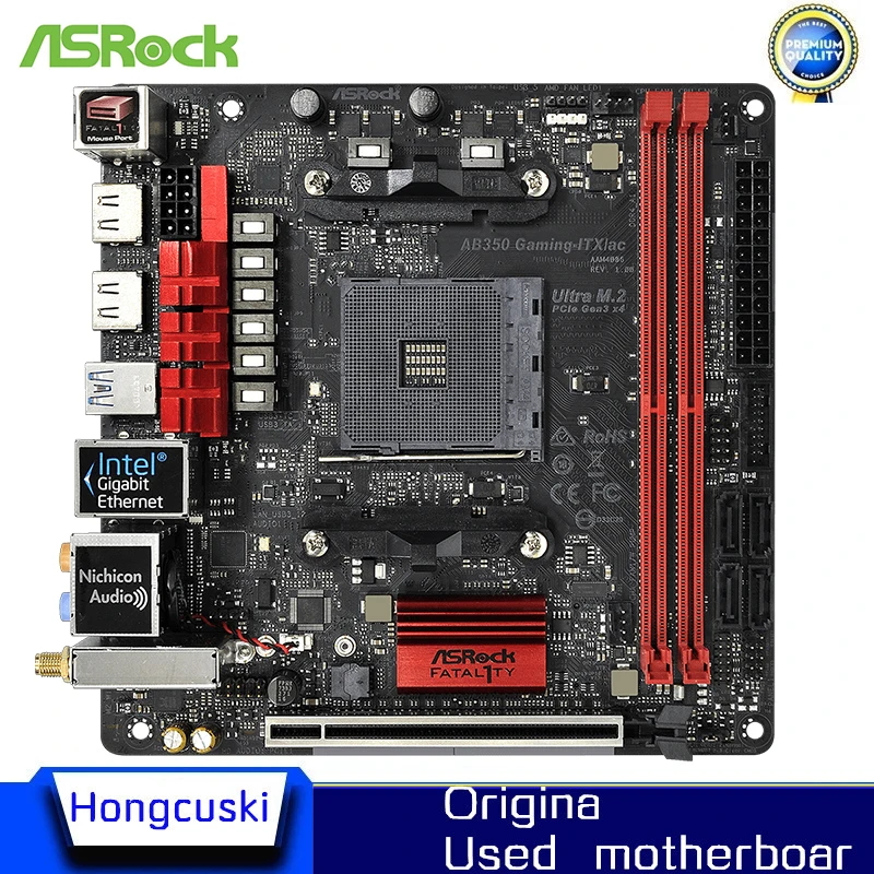

Материнская плата ASROCK AB350 Gaming-ITX/ac B350 AM4 DDR4