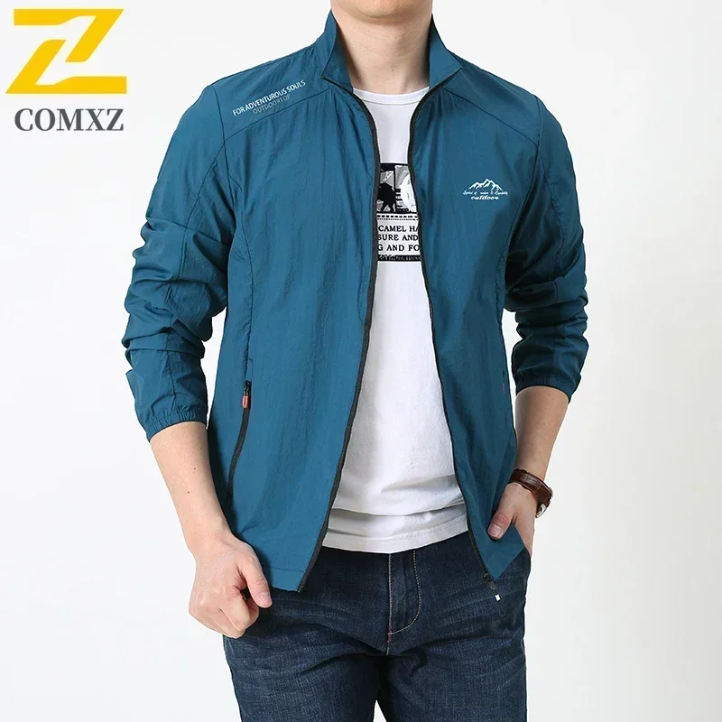 

Men Summer Lightweight Breathable UV Sun Protection Jacket Ice Silk Cooling Sport Hooded Windbreaker Outdoor Running Skin Coat