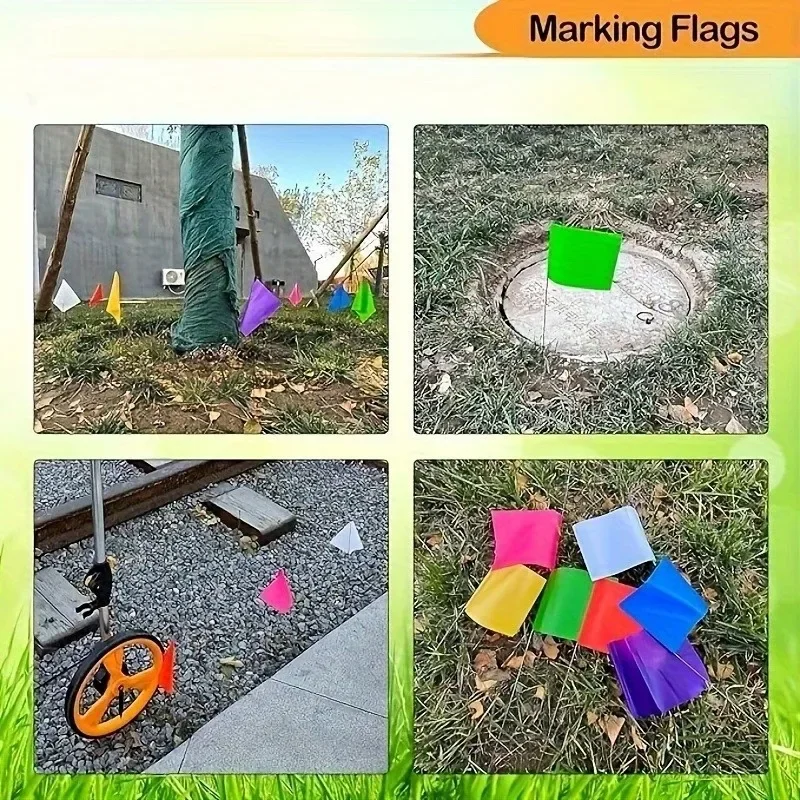 Marking Flags Lawn Flag Markers Waterproof Non-Fading Widely Used PVC Landscape Flags Sprinkler Flags