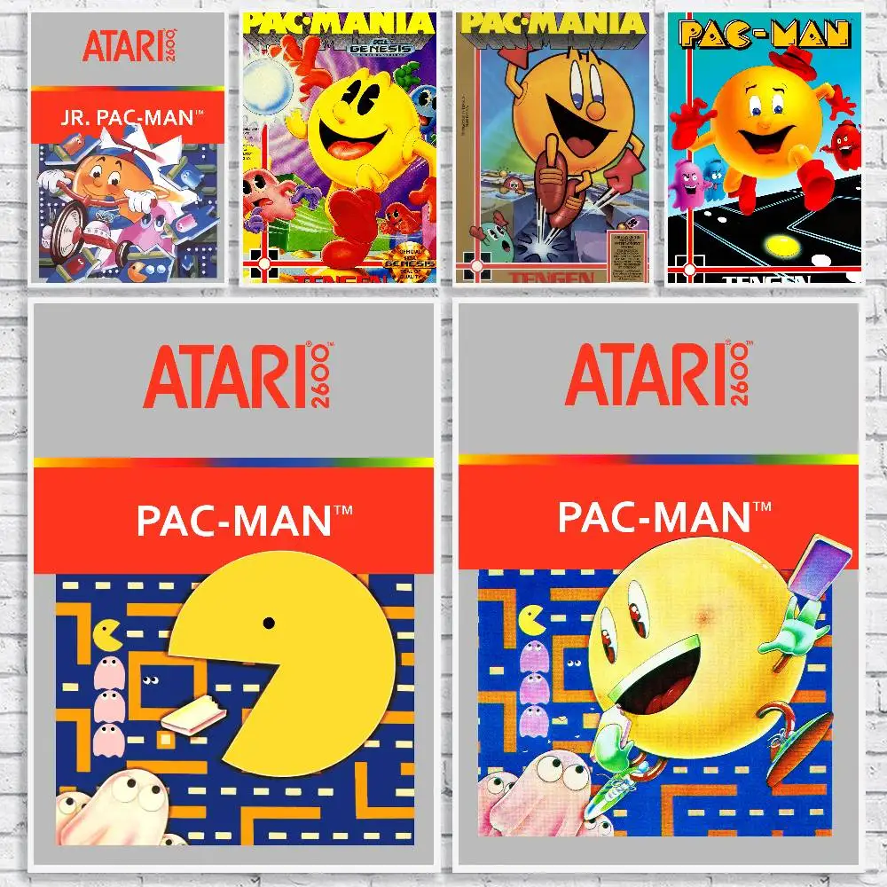 PAC-MAN- Popular Anime Posters Artwork Home Decor Minimalist Aesthetic Art Gift For Fan Canvas Painting
