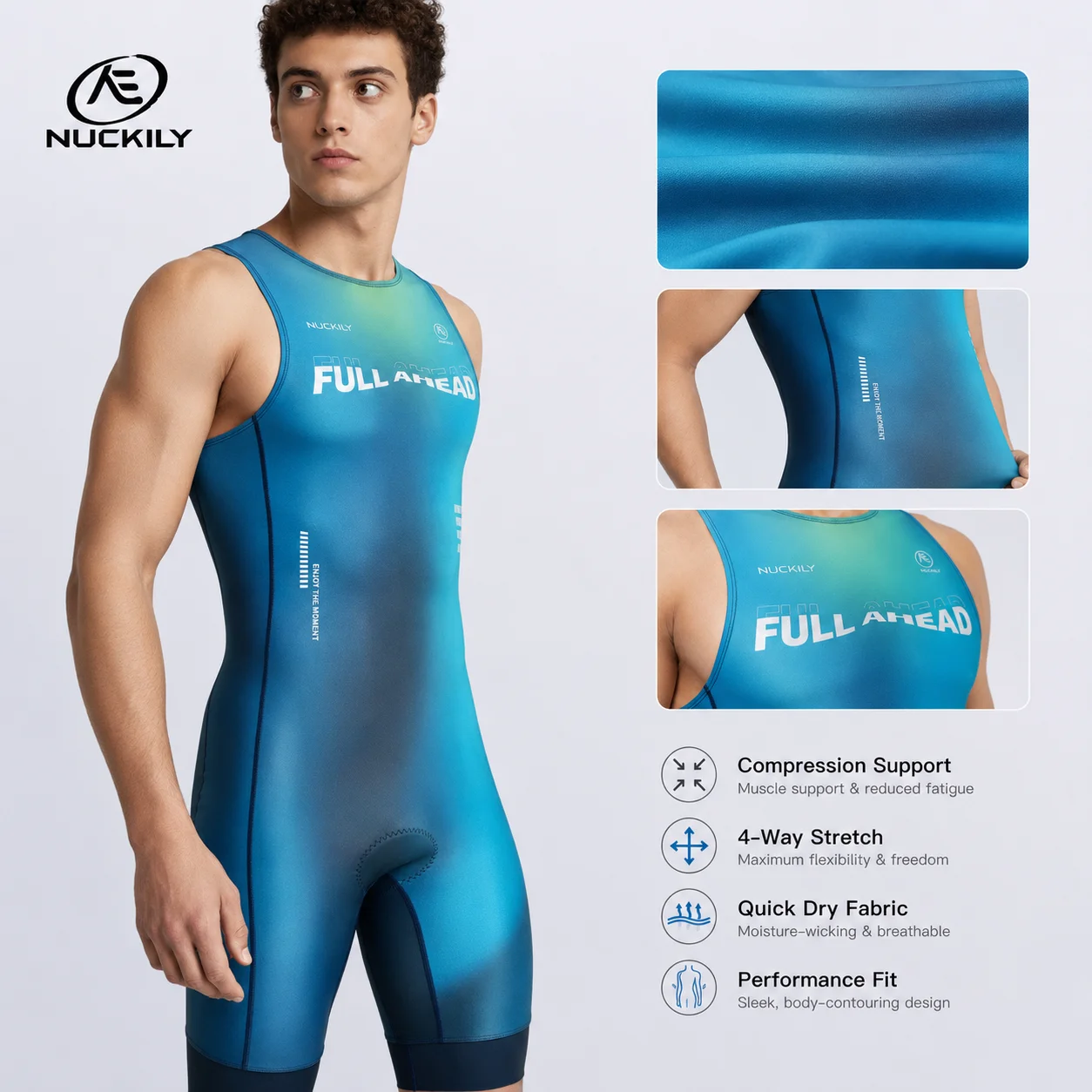 NUCKILY トライアスロンスーツ ノースリーブ ユース  - Running Gear Cool のレビューと価格