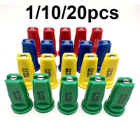 1/10/20pcs Agricultural sprayer high pressure windproof nozzle fan-shaped nozzle anti-drift atomization stainless steel core