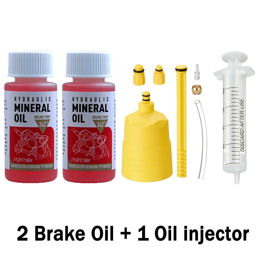 Hot Fietsrem Minerale Olie Systeem Vloeistof 60Ml Fietsen Mountainbikes voor Shimano 27Rd Fiets Hydraulische Schijfremolie Injector