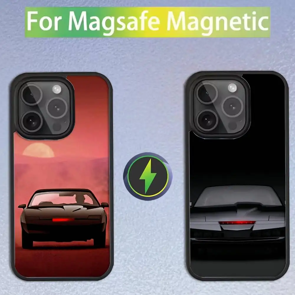 

K-Knight Rider K-KITT Car Phone Case For iPhone 17,16,15,14,13,12,11,Pro,Max,Plus,Mini,SE4,E Magnetic Magsafe Wireless Charging