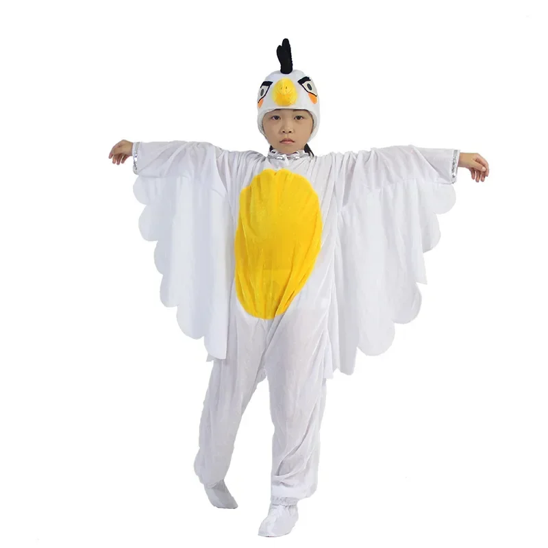 Kids Adults  Animal Bird Oriole Parrot Swallow Eagle Woodpecker Cosplay  Fancy Dress Jumpsuit Costume Gifts Set Halloween view 6