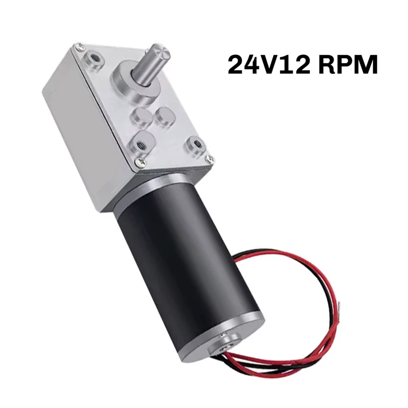 5840-31ZY Turbo Codificador de gusano Micro Motor de reducción de CC Control de velocidad autoblocante Motor pequeño 24V 24V12RPM