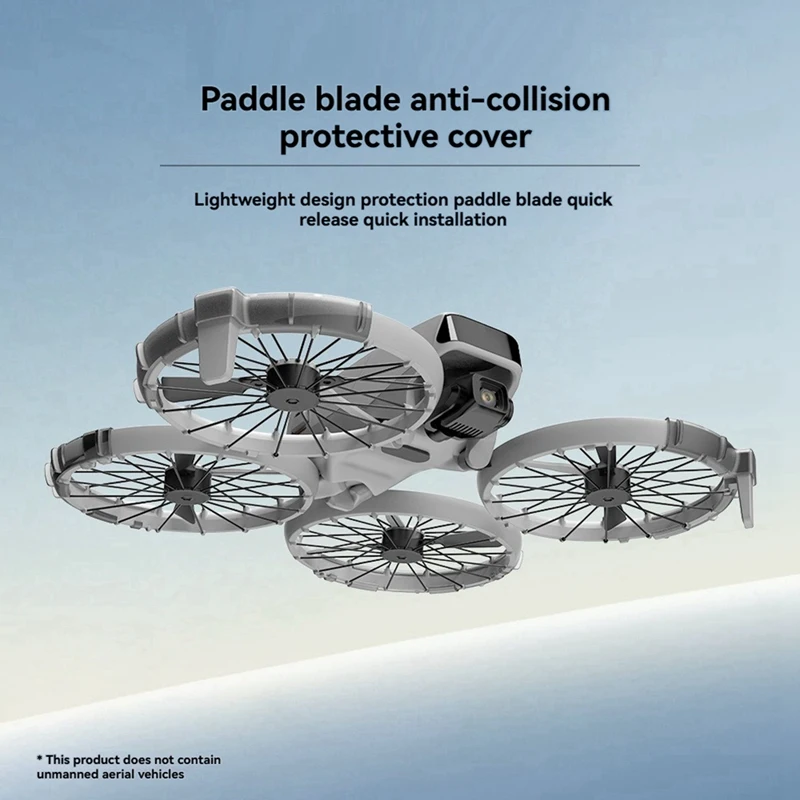 Protetor de pára-choques de pá para dji flip drone hélice guarda pára-choques anel capa protetora acessórios drone a