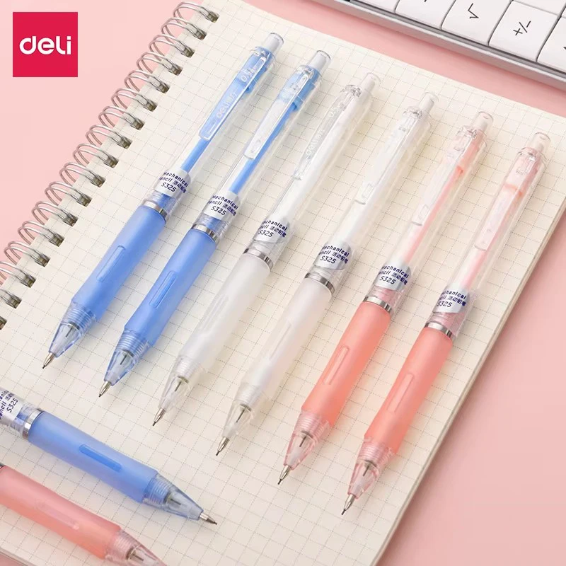 Deli Sturdy Automatic Mechanical Pencil, Available in 0.5mm and 0.7mm Fine Writing Point Fluent Smooth Writing Performance Ideal