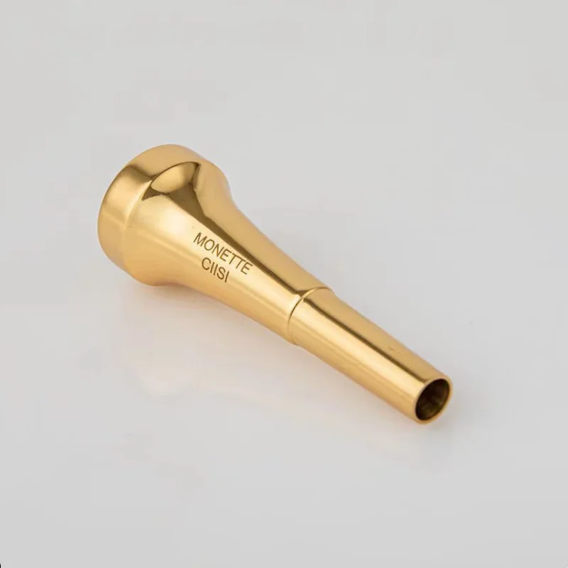 Monette Bb Trumpet Mouthpiece 7C 5C 3C Size Pro Silver/Gold Plated Copper Musical Brass Instruments Trumpet Accessories