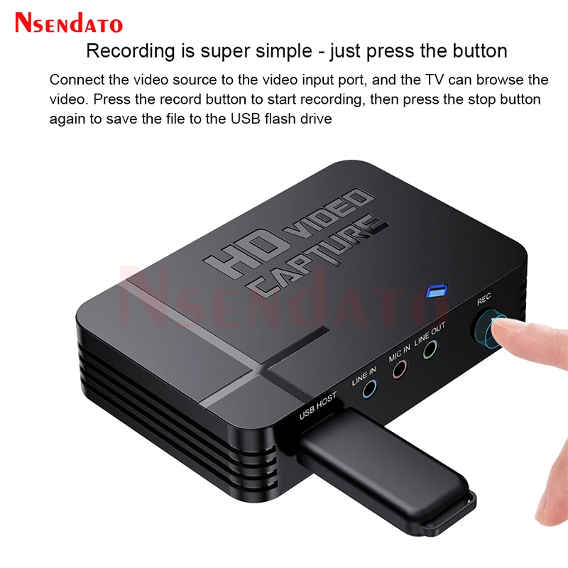 Ezcap 288 Standalone HDMI AV Video Recorder Grabber Card Box