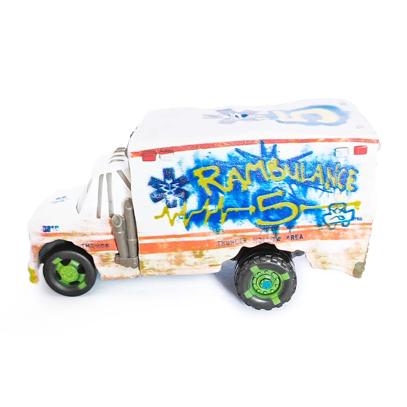 Pixar Cars Arvy und Dr. Damage Fahrzeugmodell, Rennwagen-Spielzeug für Kinder, Mini-Rennfahrer, LKW-Sammlerstücke, Geburtstagsgeschenke für Kinder – Detail 21