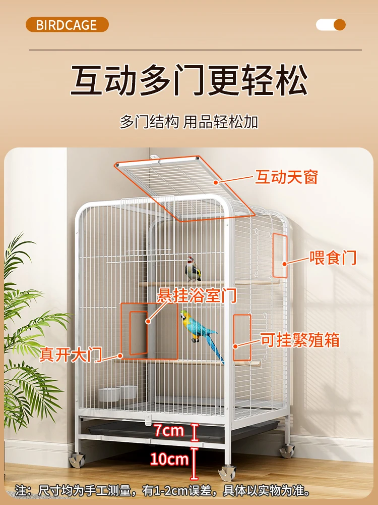 Vogelkäfig für Zuhause, großes Wellensittich, Luxusvilla