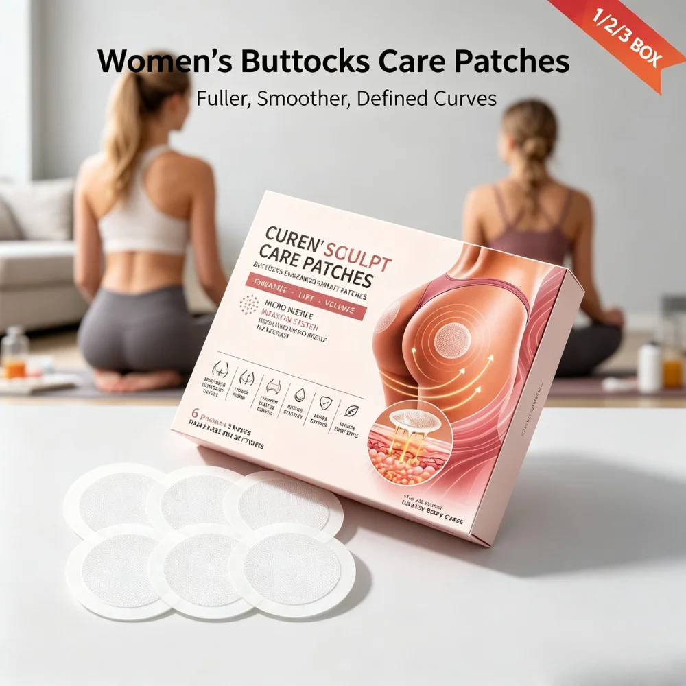 Buttocks Care Patch 6Pcs Micro Needle Hip Firming Patch Collagen Hyaluronic Acid Body Sculpting Moisturizing Skin Care