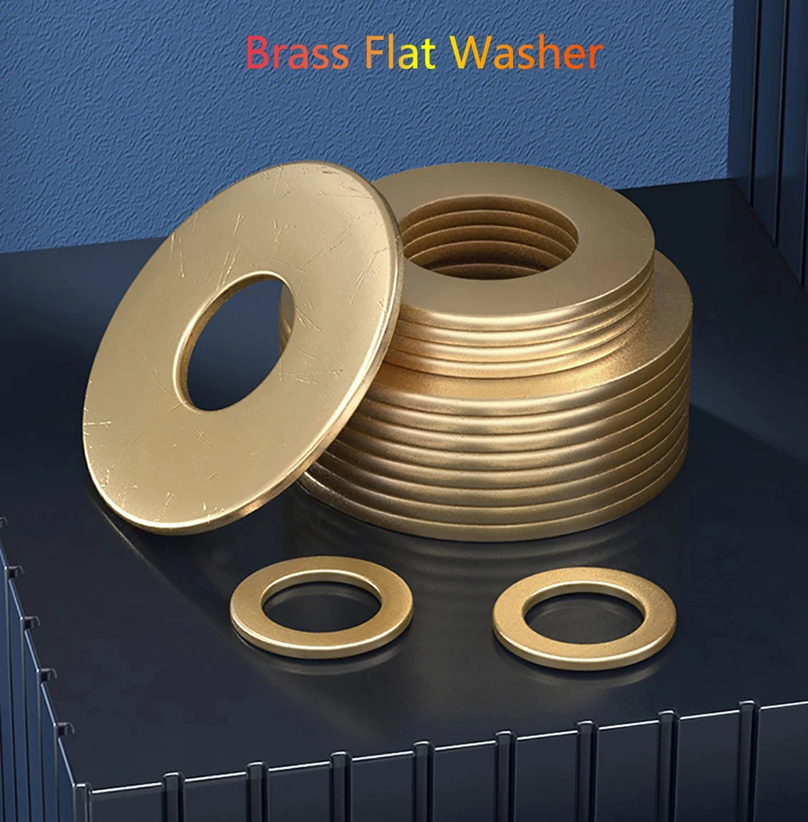 Solid Brass Gasket M3 M4 M5 M6 M8 M10 M12 M14 M16 M22 M24 Copper Flat Washer GB97 O-ring Gasket Thick 0.5/0.8/1/1.2-4mm