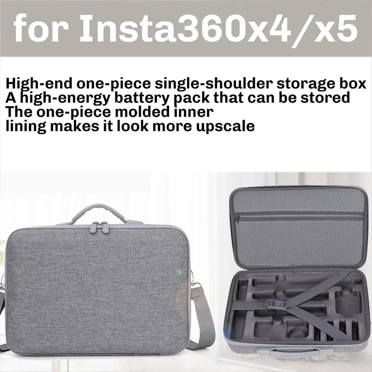【Multifunctional】 For X5 Camera Case Storage Bag Anti-Scratch Travel Handbag Protective Carrying Accessories for X4