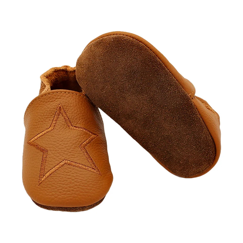 Baby Cowhide Leather Casual Crib Shoes For First Steps For Toddlers Girl Boys Newborn Infant Educational Walkers kids Sneakers