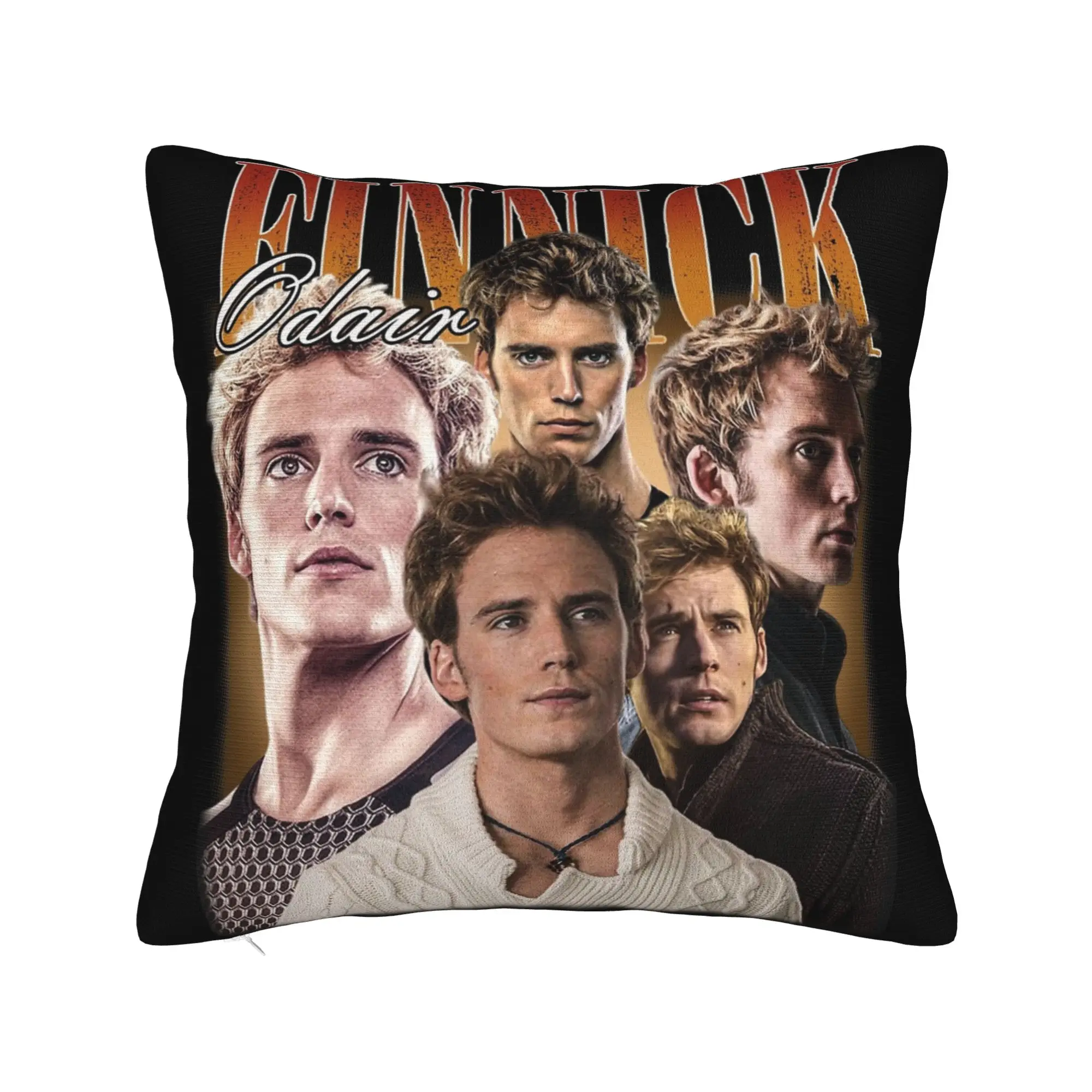 The Hunger Games Finnick Odair Pillowcase Printed Polyester Cushion Cover Decorative  Pillow Case Cover Home Square 40*40cm