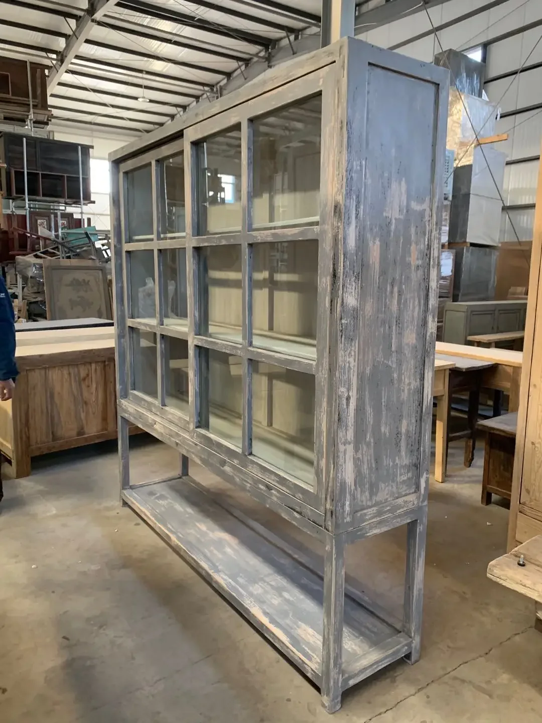 # for Popular Selling Glass Display Cabinet Glass Bookshelf  Europe Style Cabinet