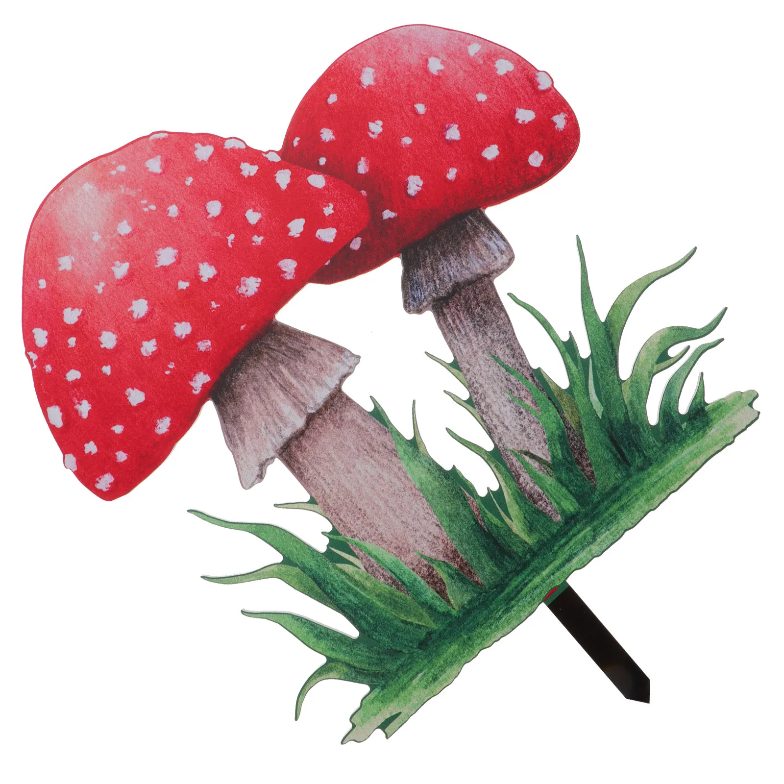 Outdoor Decor Courtyard Mushroom Stake Garden Adornment Decoration Fairy Stakes Mushrooms Genuine-looking Artwork Sculpture