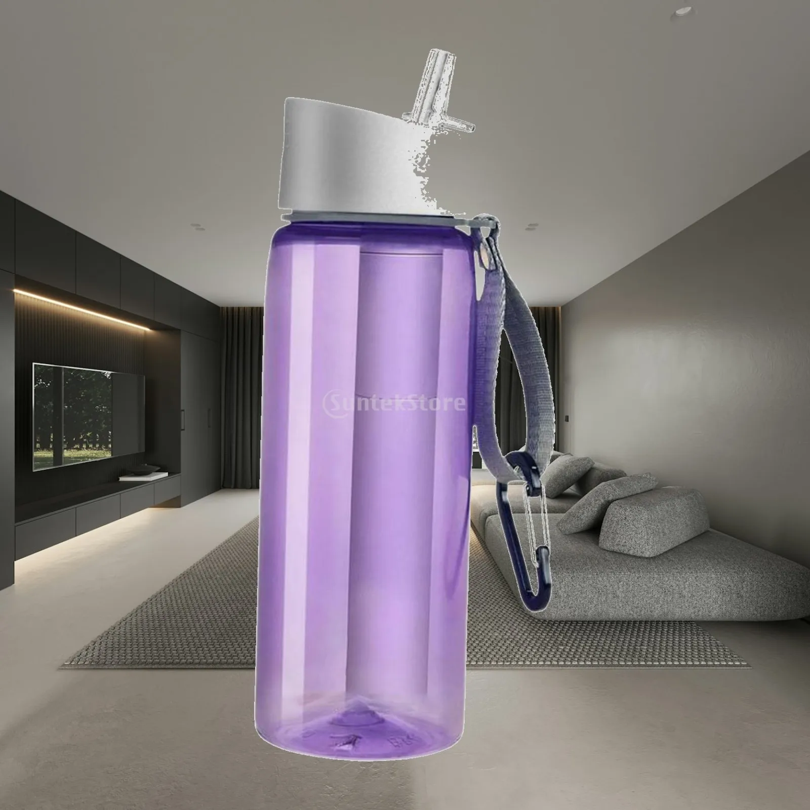 Portable Water Filter Bottle for Hiking Camping Survival Outdoor Drinking Water Purifier Straw