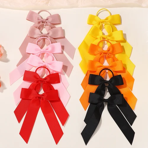 Lazos de bebé de 3,74x5,3 pulgadas, lazos de cinta, bandas para el cabello, lazo para la cabeza para niños pequeños, cuerda para la cabeza, sombreros de fiesta básicos sólidos, accesorios para el cabello