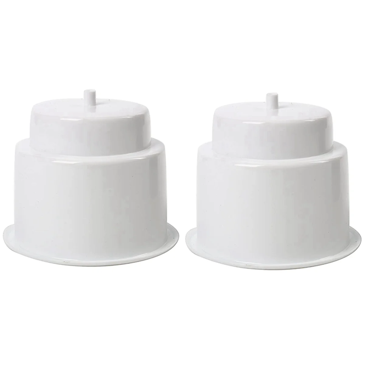 9Pcs Recessed Drop in Plastic Cup Drink Can Holder with Drain for Boat Car Marine Rv (White)