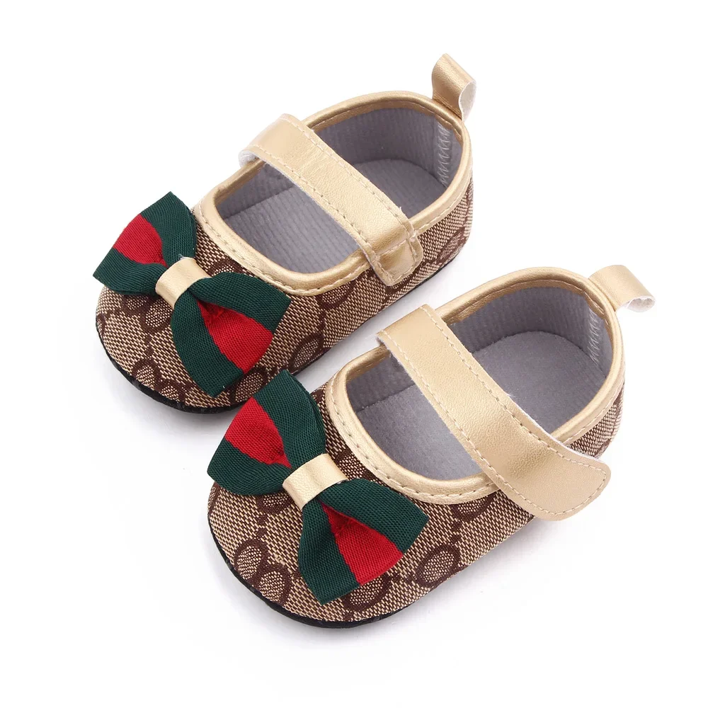 Soft Leather Prewalkers for Newborn Baby Boys Girls First Walkers Toddler Sneakers Moccasins Anti-slip Casual Bow Walking Shoes