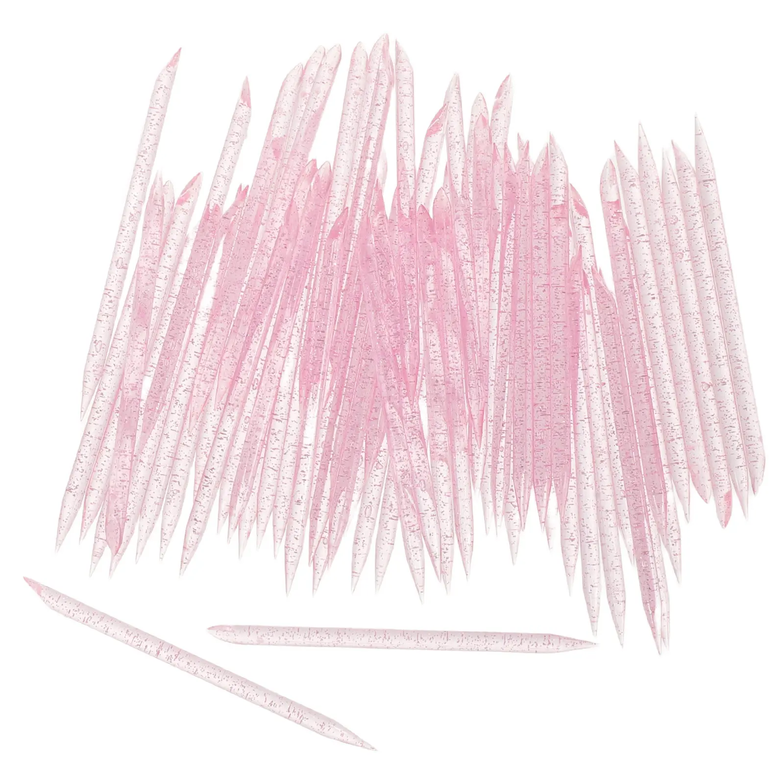 400Pcs Dual Sided Nail Cuticle Pusher Dead Skin Fork Cuticle Remover Tools Manicure Pedicure Nail Cleaning Supplies
