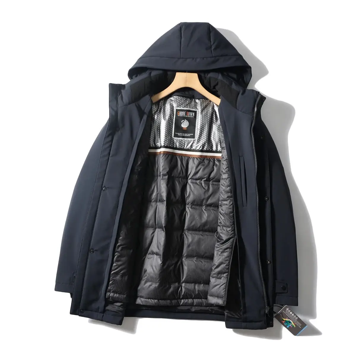 High-End Tee-In-One! Detachable Goose down Inner! Winter New Men's Outdoor Waterproof Windproof down Jaet