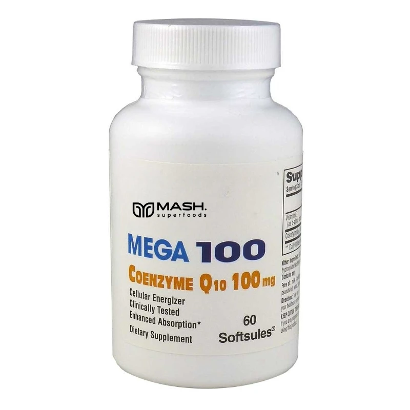 

Coenzyme Q10 Capsules Provides Energy Vitamins Health Food Organic Ultra High Absorption COQ10