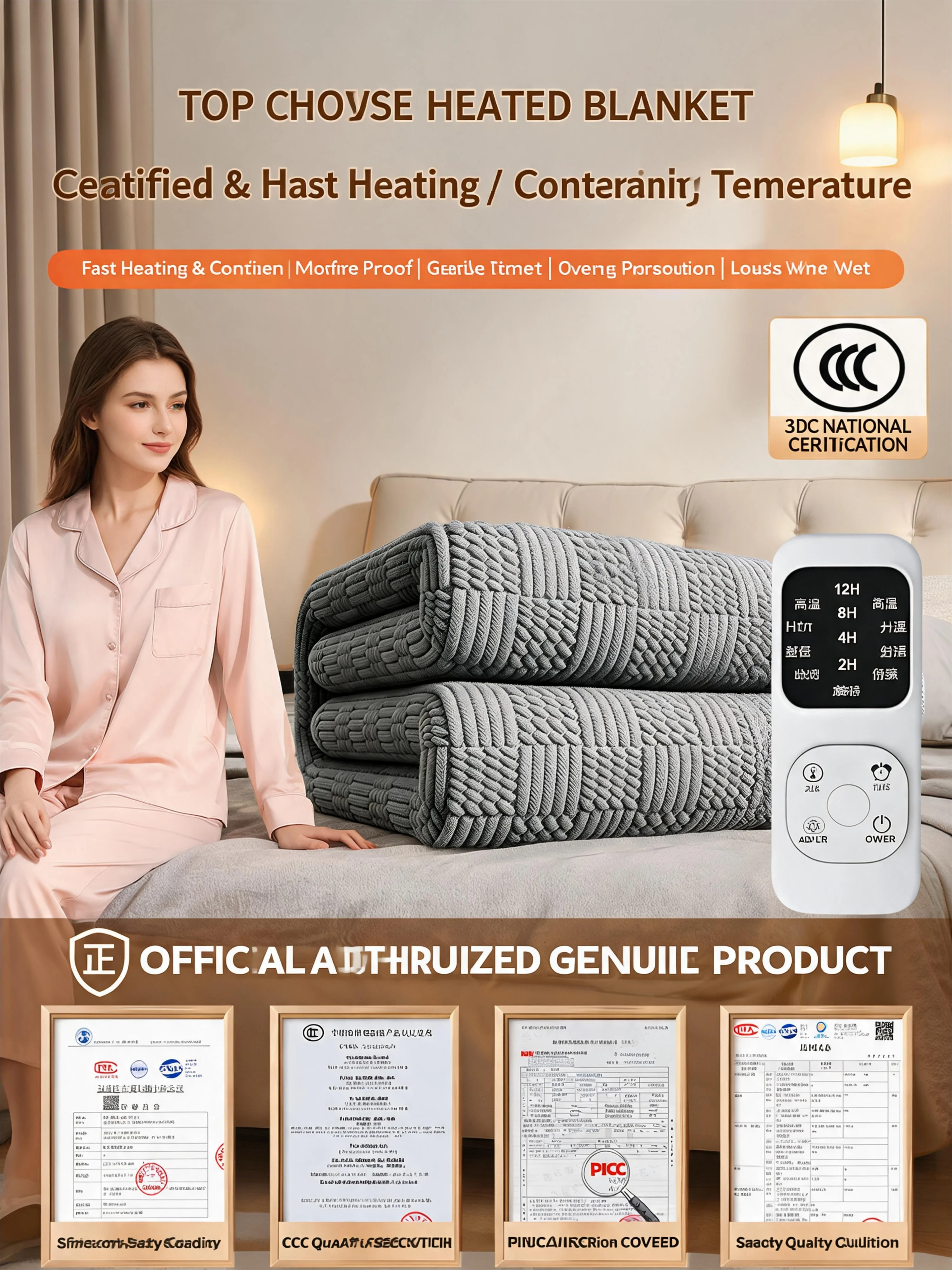 2026 New Electric Blanket Dual‑Zone Temperature Control Safe Heated Mattress for Home Student Dorm
