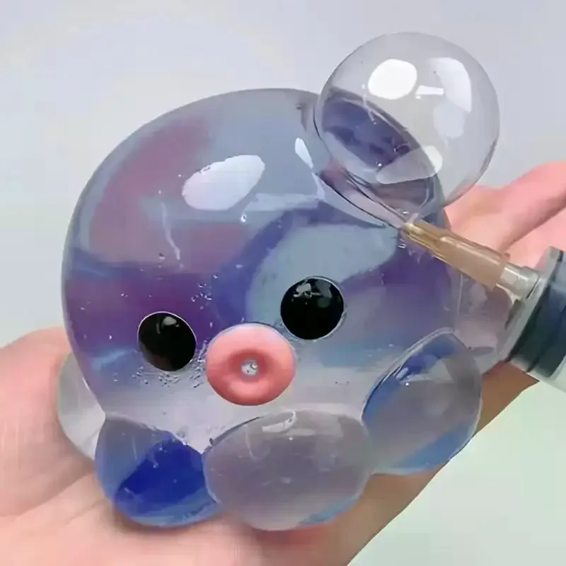 Homemade Bubble Octopus Squeeze Toy Slow Rebound TPR Material Sensory Toy For Relax Party Birthday Gift