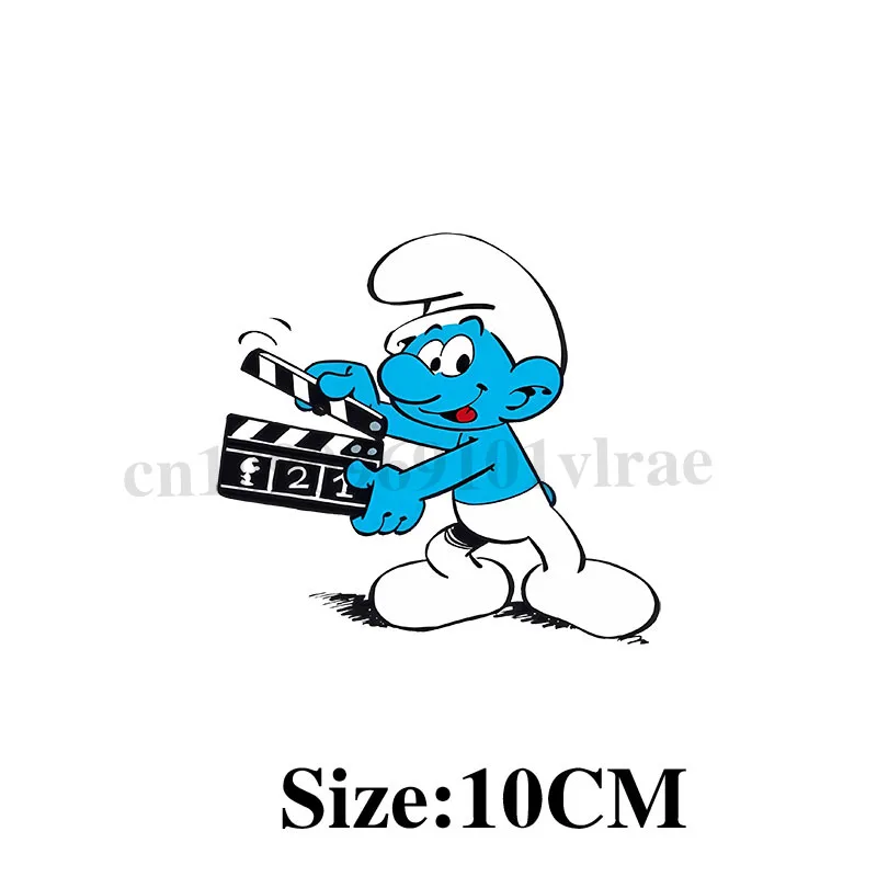 Smurfsed Cartoon UV DTF Transfer Sticker voor mokken Koffiekopjes Waterfles Transfer Sticker Label DIY Waterfles Zelfklevend