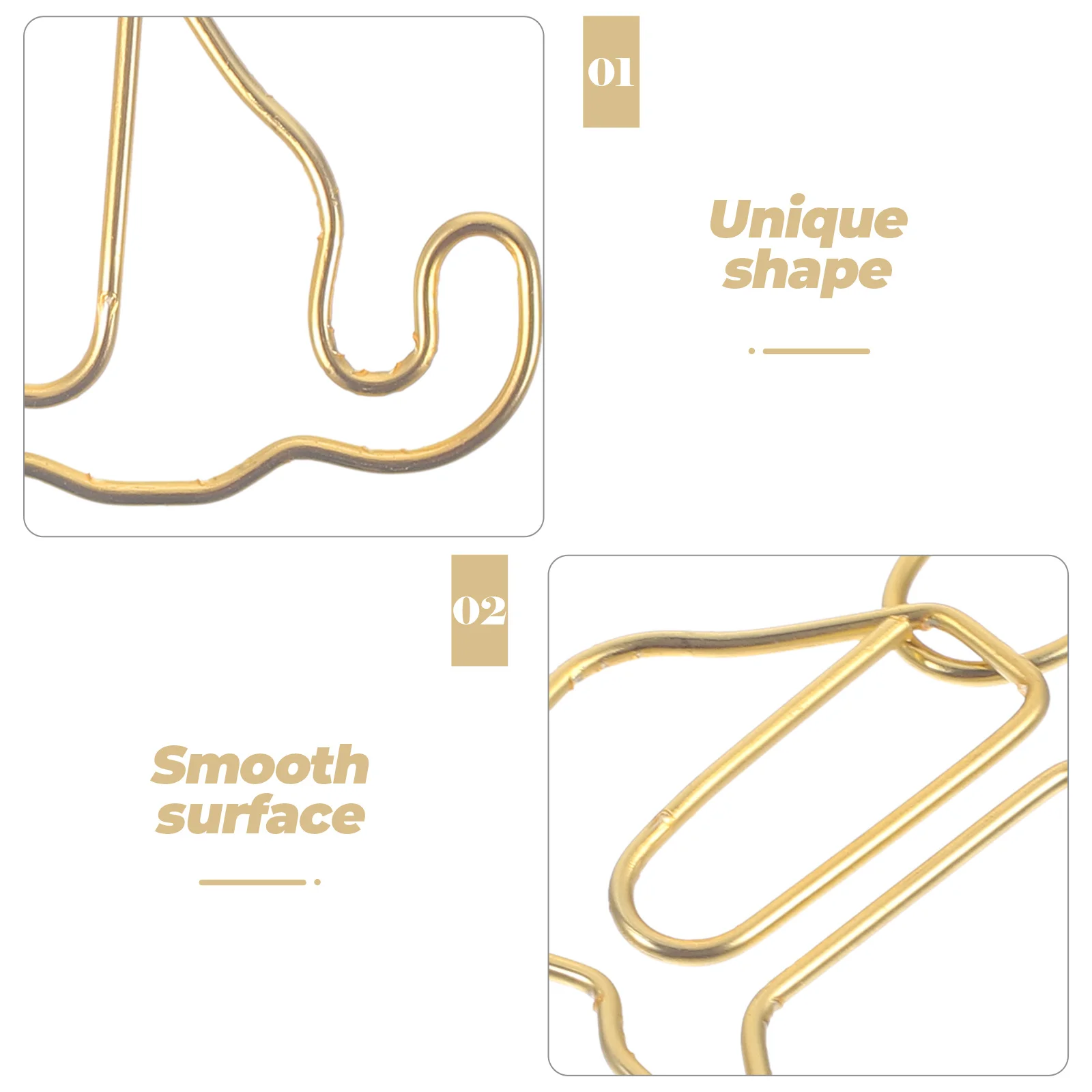 Graffette da ufficio con graffetta da 50 pezzi Creative Cute Unique Cartoon Document Metal Work