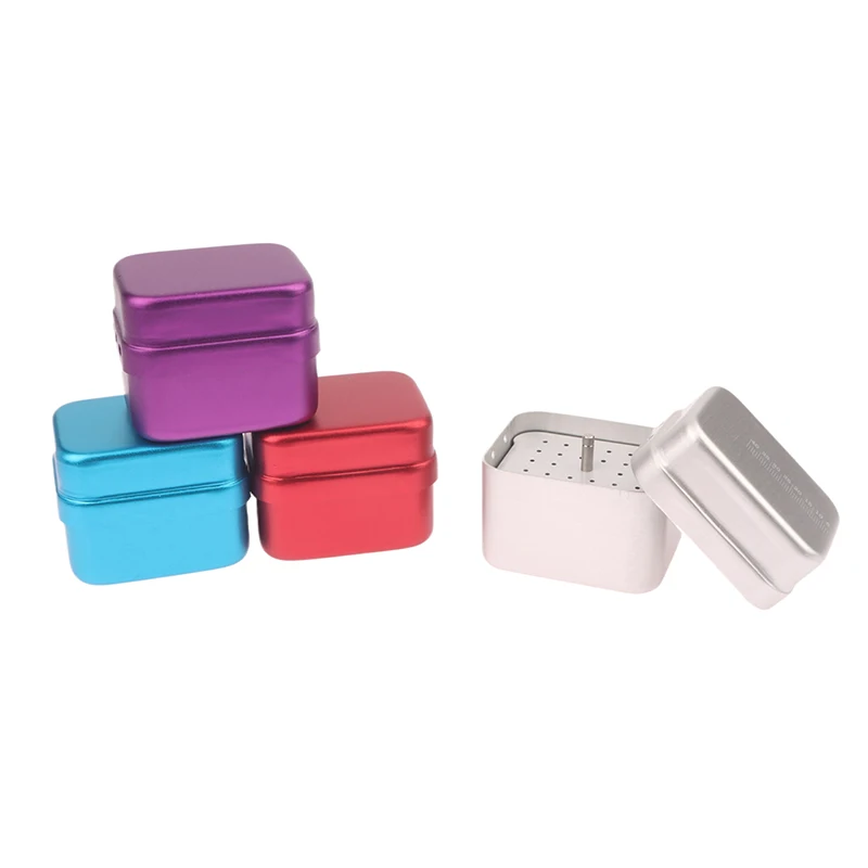 30 Holes Aluminum Dental Disinfection Box Autoclave Sterilizer Case Files Holder With Holes For Dentist Cleaning Stand Autoclave