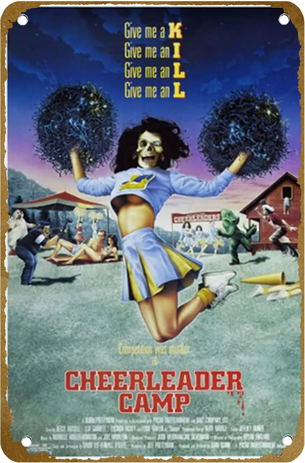 Cheerleader Camp Movie Poster Vintage Metal Tin sign Logo Family Club Bar Cafe Bedroom Art Wall Decoration Gift 8x12 inches