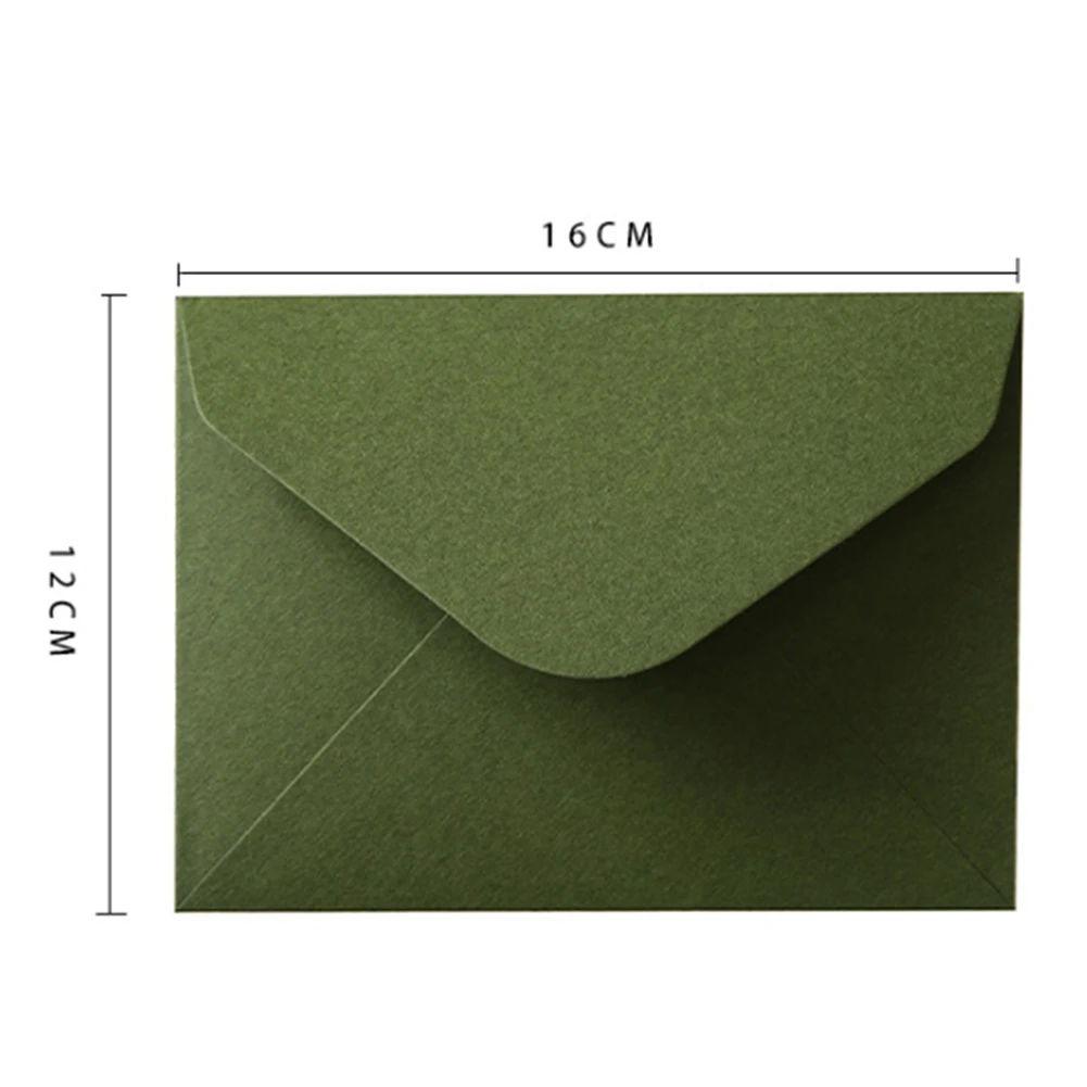 COFA 20pcs Modern Simplicity Envelope with Fire Paint Imprint 16x12cm for Wedding Blessing Gratitude Invitations Giftbox,B