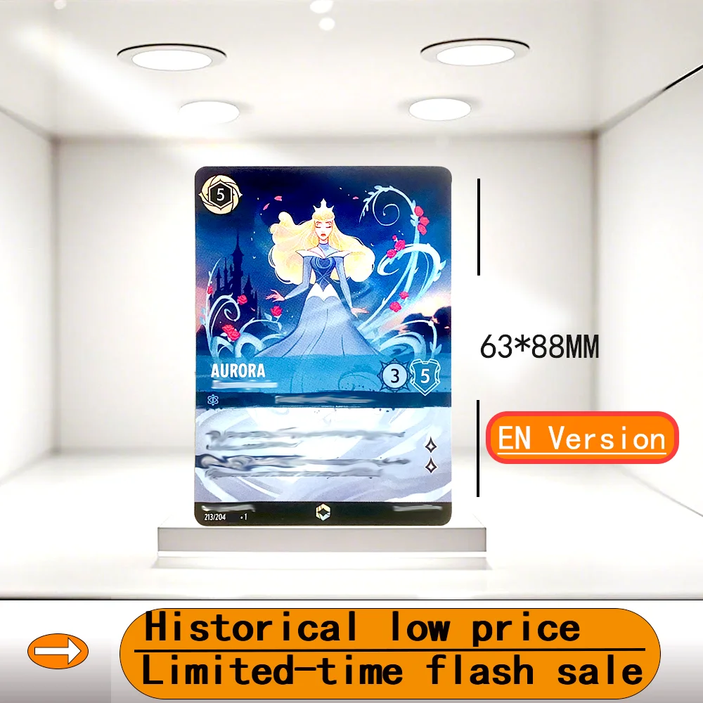 

Английская, немецкая, французская версия Lorcana Proxy TINKER BELL, MICKEY MOUSE, MAUI, GENIE, BELLE, ALADDIN, AURORA TCG Игровые карты