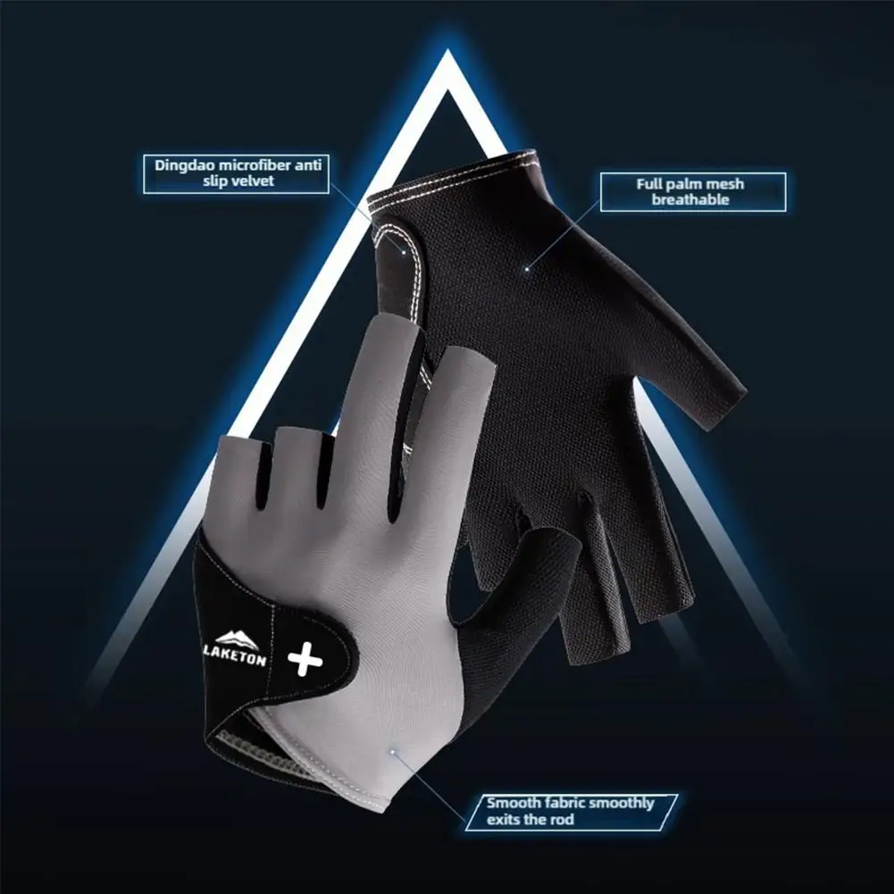 New Billiards Glove 1pc Three-finger Pool Players Gloves Breathable Slip-proof Gloves Left Hand Billiard Protective Embroid K2R1