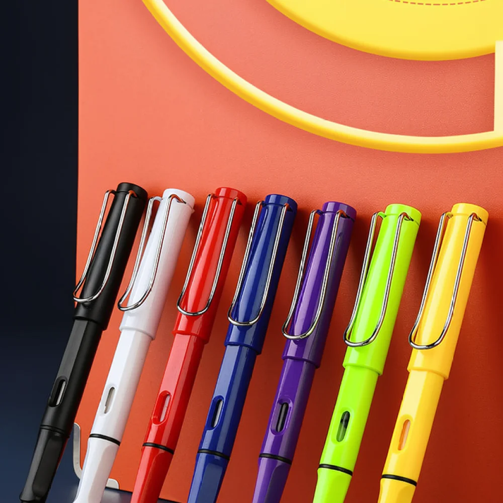 Writing Fountain Pen Ergonomic Posture Correction Tool Refillable Ink System Transparent Plastic Stationery For Students