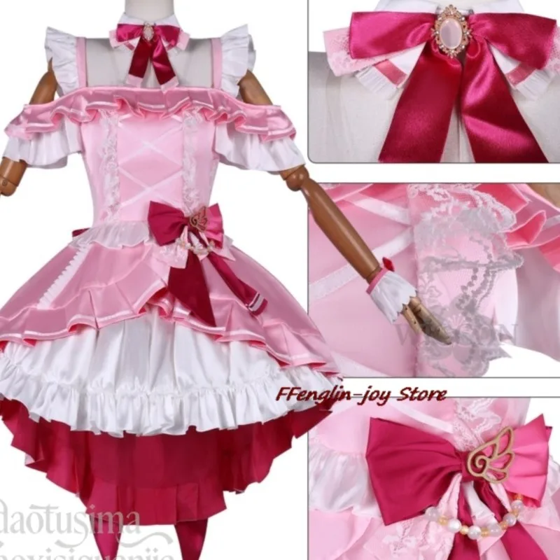 

Takami Chika High Quality Costume Kawaii Sweet Lolita Pink Dress Cosplay Anime Game Lovelive μ's & Aqours Special C